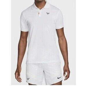 Nike The Nike Polo Rafa Slim Fit Shirt Men’s XXL White DD8532-100 Dri-Fit Nadal
